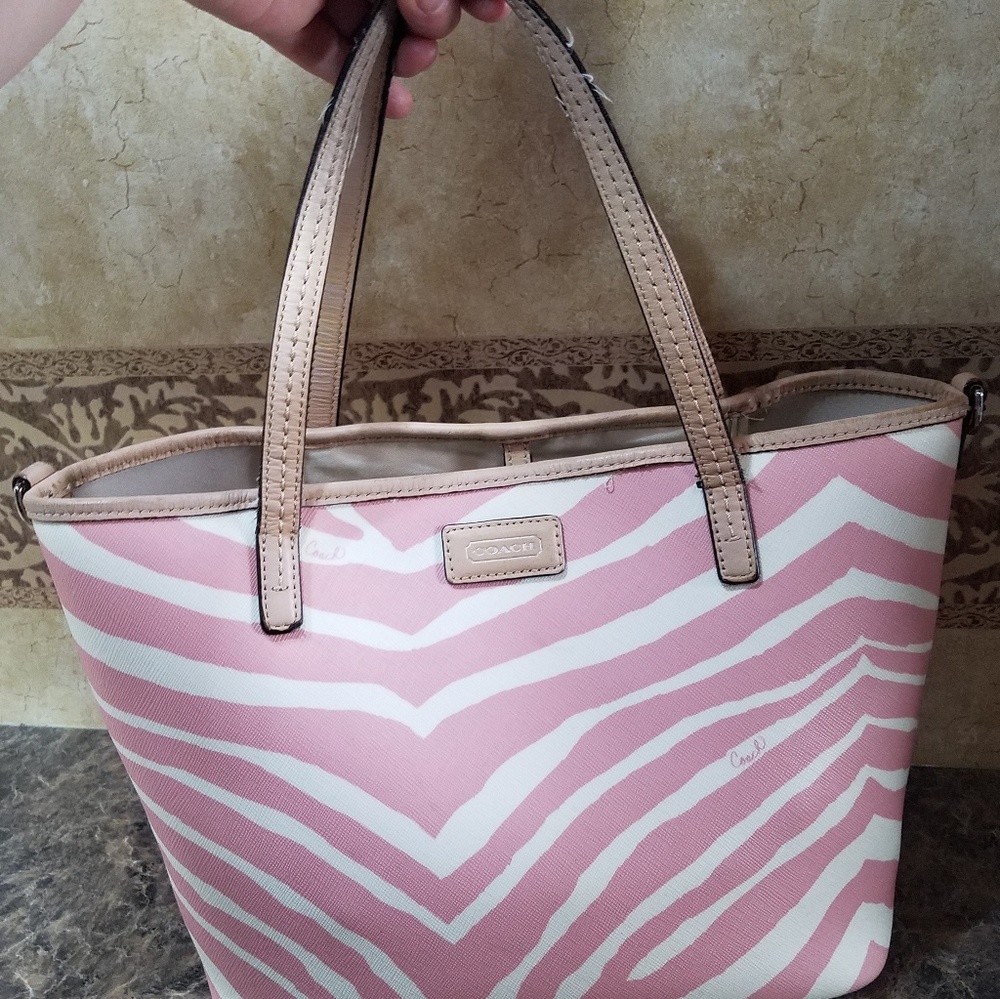Pink Coach Purse and Matching Wallet